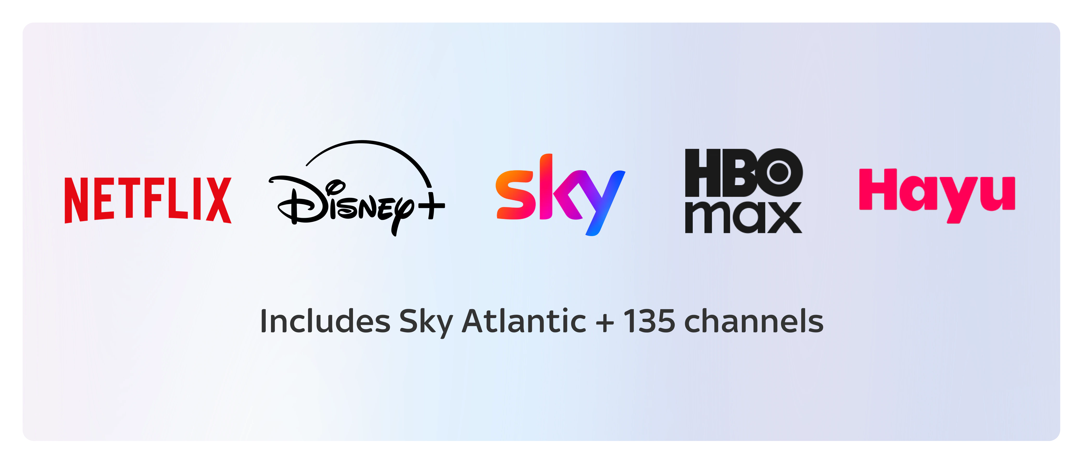 Sky entertainment broadband package card